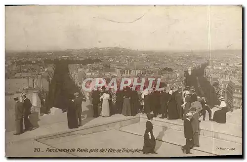 Ansichtskarte AK Panorama De Paris Pris De l&#39Arc De Triomphe