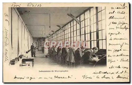 Cartes postales Paris Laboratoire De Micrographie