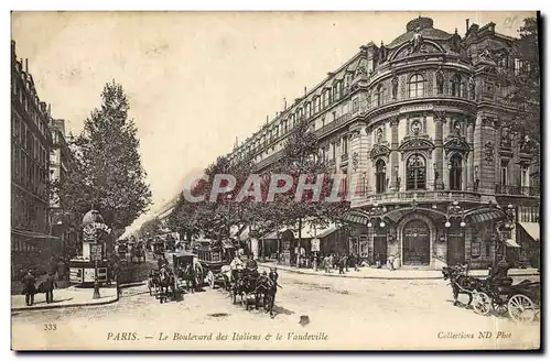 Cartes postales Paris Le Boulevard Des Italiens Le Vaudeville