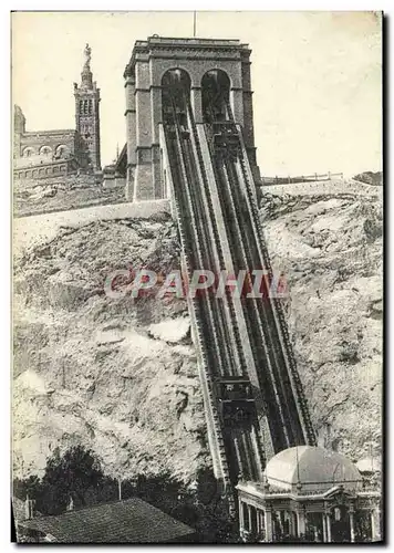 Cartes postales Marseille ND de la Garde Ascenseurs