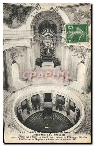 Cartes postales Paris Chapelle Des Invalides Tombeau De Napoleon 1er