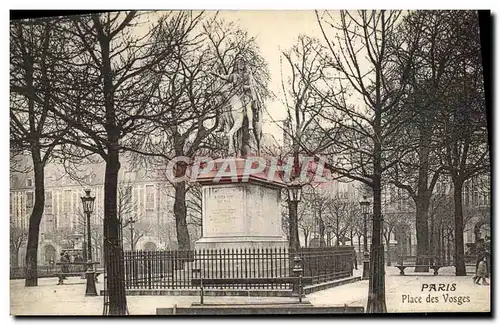 Cartes postales Paris Place Des Vosges Publicite Laboratoires Mondolon Flacon Bilirheine