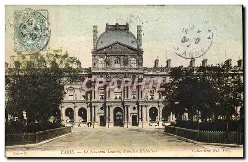 Ansichtskarte AK Paris Le Nouveau Louvre Pavillon Richelieu