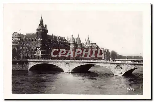 Ansichtskarte AK Paris En Flanant Le Palais De Justice Et Le Pont Au Change