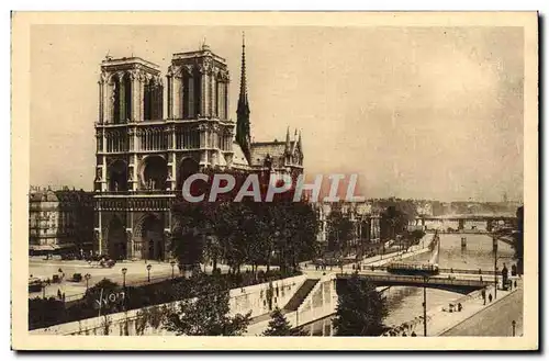 Ansichtskarte AK Paris En Flanant Notre Dame De Paris Vue Generale