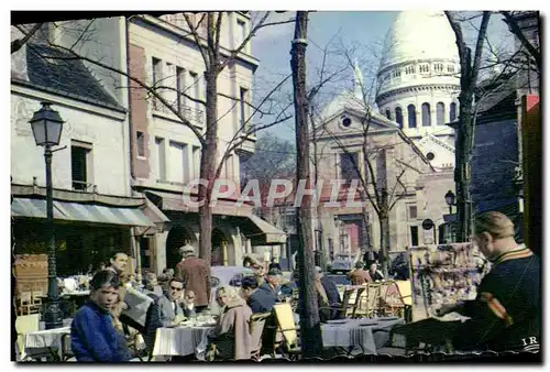 Moderne Karte Paris La Place Du Tertre