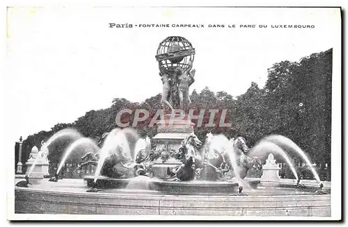 Cartes postales Paris Fontaine Carpeaux Dans Le Parc Du Luxembourg