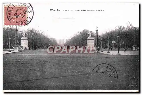 Cartes postales Paris Avenue Des Champs Elysees