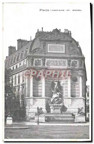 Cartes postales Paris Fontaine St Michel