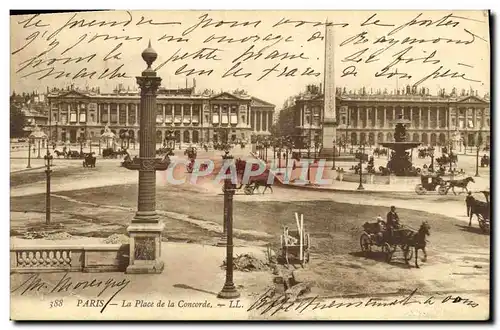 Cartes postales Paris La Place De La Concorde