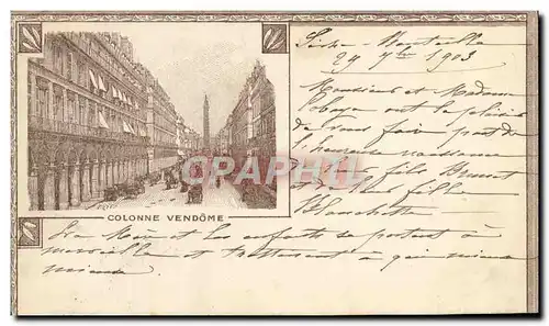 Cartes postales Paris Colonne Vendome