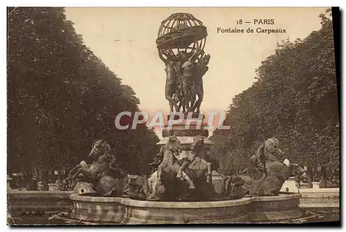 Cartes postales Paris Fontaine Des Carpeaux