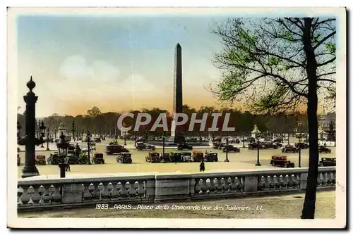 Ansichtskarte AK Paris Place De La Concorde Vue Des Tuileries