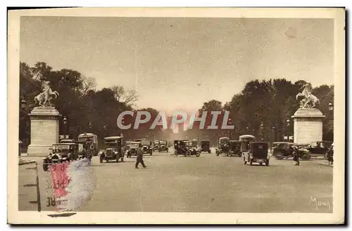 Ansichtskarte AK Les Petits Tableaux De Paris L&#39Avenue Des Champs Elysees Et Les Chevaux De Marly