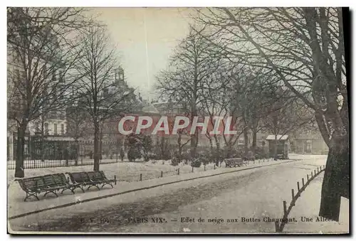 Ansichtskarte AK Paris Effet De Neige Aux Buttes Chaumont Une allee