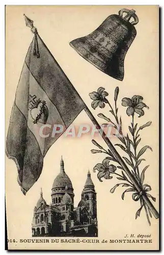 Ansichtskarte AK Souvenir Du Sacre Coeur De Montmartre Paris Cloche