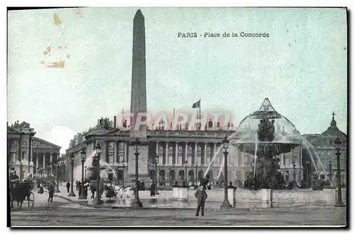 Cartes postales Paris Place De La Concorde