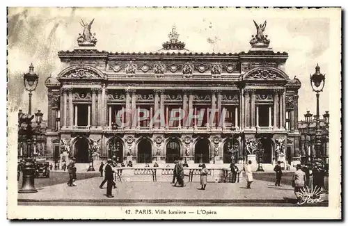 Cartes postales Paris Ville Iumiere L&#39Opera