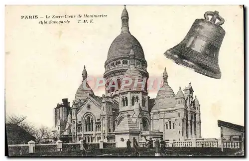 Ansichtskarte AK Paris Le Sacre Coeur De Montmartre Et La Savoyarde Cloche