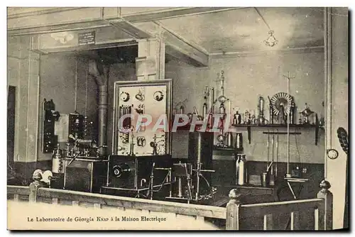 Cartes postales La Maison Electrique Boulevard Poissonniere Paris Laboratoire de Georgia Knap