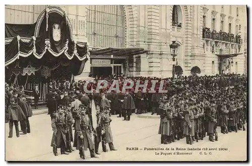 Ansichtskarte AK Paris Funerailles De La Reine Isabelle Le piquet d&#39honneur