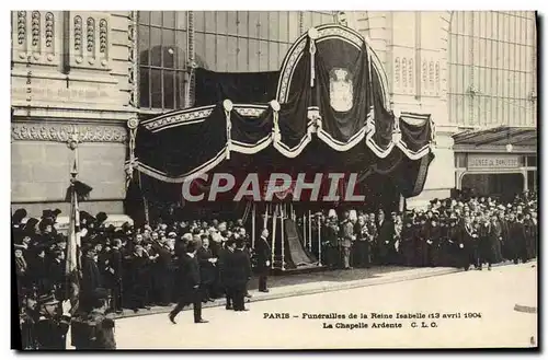 Cartes postales Paris Funerailles De La Reine Isabelle La Chapelle Ardents