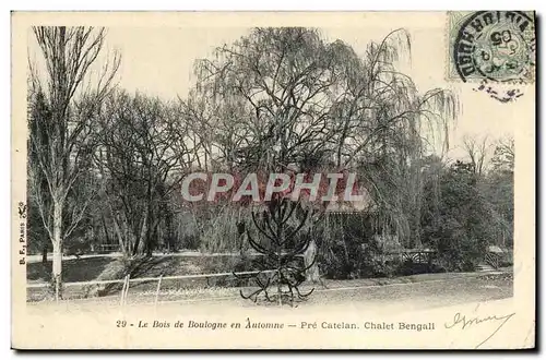 Ansichtskarte AK Le Bois De Boulogne En Autimne Pre Catelan Chalet Bengall Paris