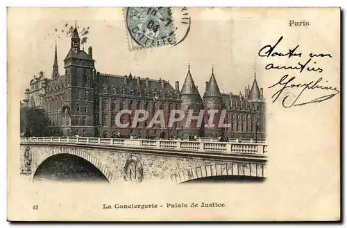 Ansichtskarte AK Paris La Conciergerie Palais De Justice