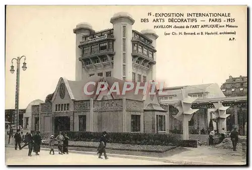 Cartes postales Paris Exposition Internationale Des Arts Decoratifs Paris Pavillon Societe de l&#39Art Applique