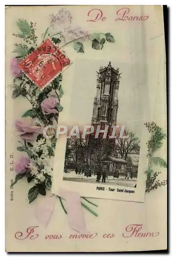 Cartes postales Paris Tour Saint Jacques