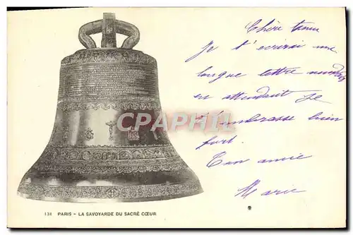 Cartes postales Paris La Savoyarde Du Sacre Coeur Cloche Montmartre