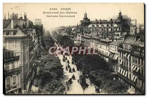 Cartes postales Paris Boulevard Des Italiens