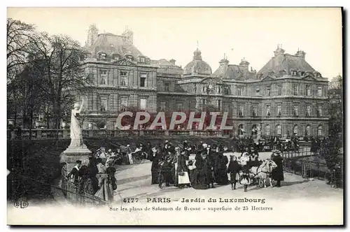 Ansichtskarte AK Paris Jardin Du Luxembourg Enfants Attelage de bouc Chevres