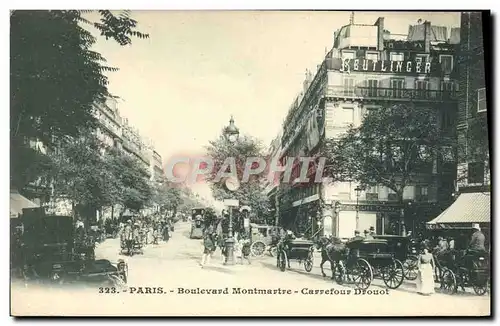 Cartes postales Paris Boulevard Montmartre Carrefour Drouot