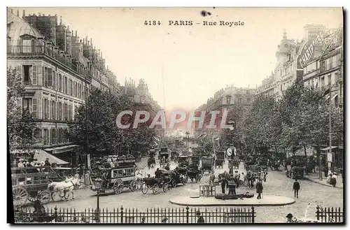 Cartes postales Paris Rue Royale