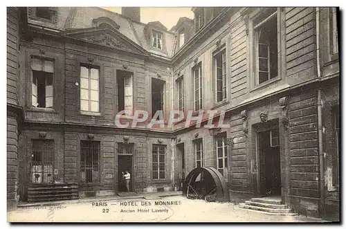 Cartes postales Paris Hotel Des Monnaies Ancien Hotel Laverdy