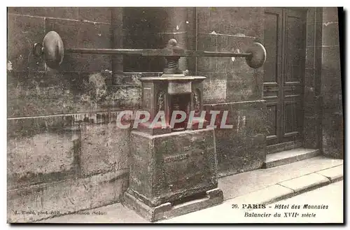 Ansichtskarte AK Paris Hotel Des Monnaies Balancier Du 17eme