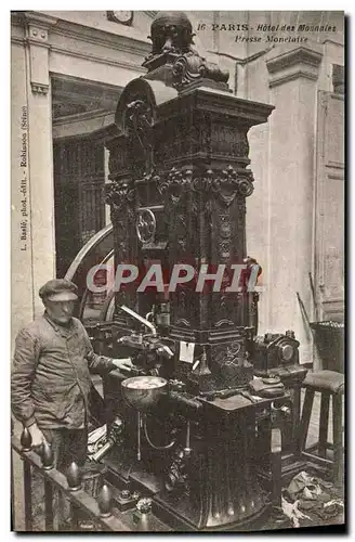 Cartes postales Paris Hotel Des Monnaies Presse Monetaire