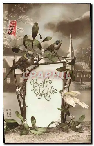 Cartes postales Fantaisie Bonne fete oiseaux