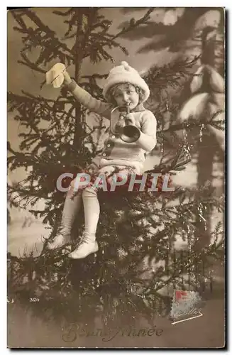 Cartes postales Fantaisie Enfant Trompette