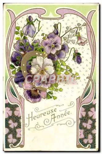 Cartes postales Fantaisie Bonne annee Fer a cheval