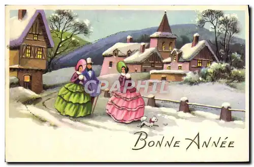 Cartes postales Fantaisie Bonne annee