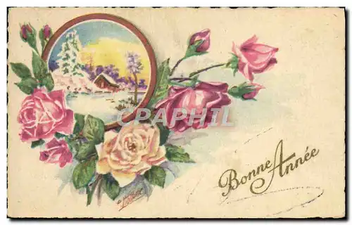 VINTAGE POSTCARD Fantasy Happy New Year