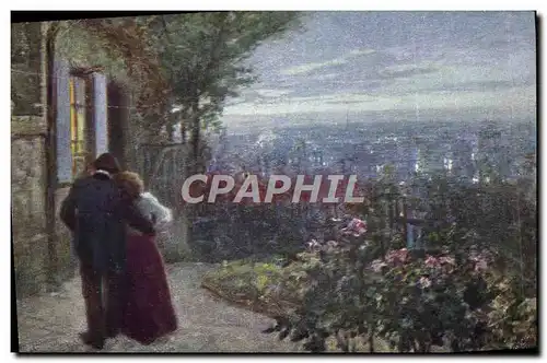 Cartes postales Fantaisie Balestrieri Scene d&#39amour Charpentier