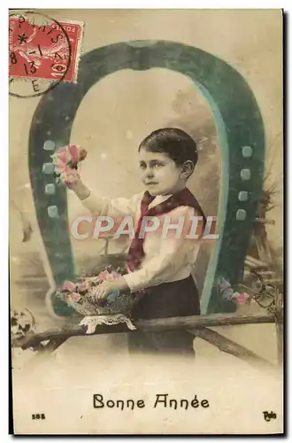 Cartes postales Fantaisie Enfant Fer a cheval