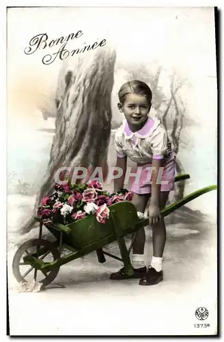 Cartes postales Fantaisie Enfant Brouette