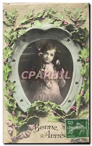 Cartes postales Fantaisie Enfant Fer a cheval