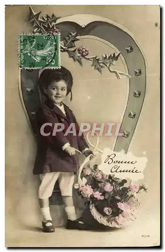 Cartes postales Fantaisie Enfant Fer a cheval