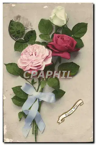 Cartes postales Fantaisie Fleurs