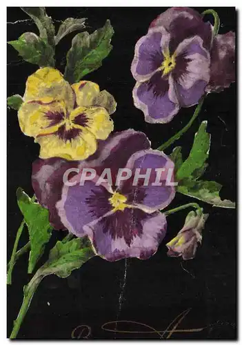 Cartes postales Fantaisie Fleurs